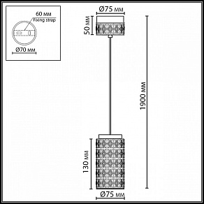 Подвесной светильник Odeon Light L-VISION 5454/5L