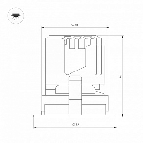 Встраиваемый светильник Arlight ARADO 059106