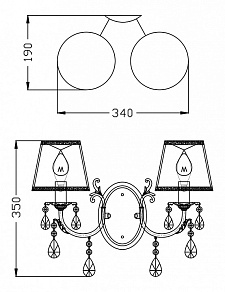 Бра Maytoni Cannella ARM388-02-R