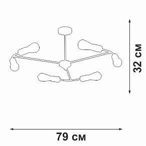 Люстра на штанге Vitaluce V3025 V3025-1/6PL