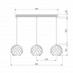Подвесной светильник Bogate's Cedro 304/3