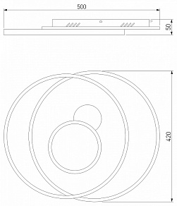 Накладной светильник Eurosvet Caroline 90256/1 белый