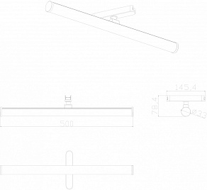 Накладной светильник Denkirs AIR RAY DK5355-BK