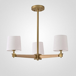 Люстра на штанге Imperiumloft Jorgenson White/Light wood STAVRA01