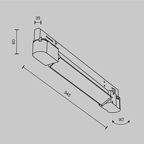 Накладной светильник Maytoni Technical Basis TR196-3-10W4K-B(N)