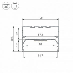 Профиль накладной Arlight POWER 056214