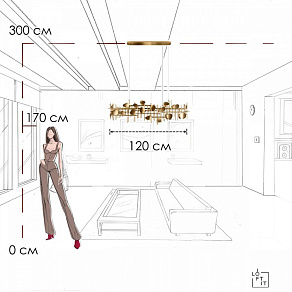Подвесной светильник Loft it Escama 10396/1200R