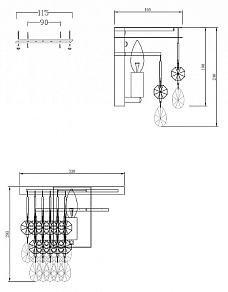 Накладной светильник Maytoni Linn MOD091WL-01G
