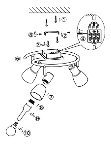 Спот Globo Raider I 54538-3