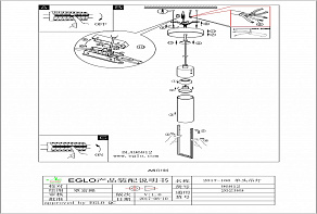 Подвесной светильник Eglo Walena 96812