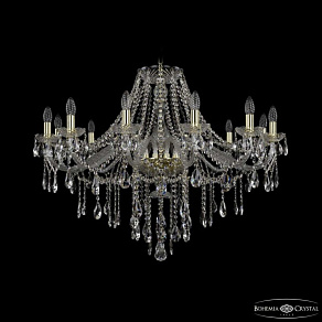 Подвесная люстра Bohemia Ivele Crystal 1415 1415/12/360 G
