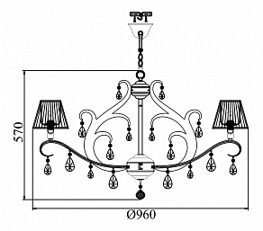 Подвесная люстра Maytoni Mina ARM900-10-N