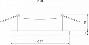 Встраиваемый светильник Elektrostandard 104S 104S MR16 GD