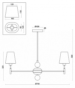 Подвесная люстра Freya Soho FR2028PL-07N