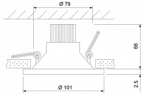 Встраиваемый светильник Elektrostandard 15267/LED 15267/LED