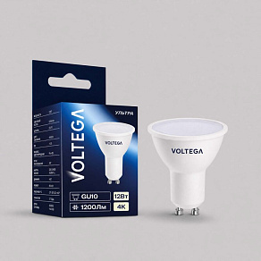 Лампа светодиодная Voltega  GU10 12Вт 4000K 3009