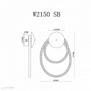 Бра iLedex Cross W2150 SB