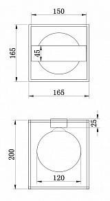 Накладной светильник Freya Trinity FR5113CL-01G