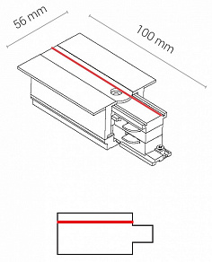 Токопровод левый Nowodvorski Ctls Power 8235
