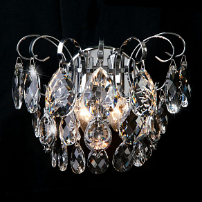 Накладной светильник Eurosvet Crystal 10081/2 хром/прозрачный хрусталь Strotskis