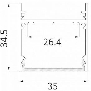 Накладной светильник 6063 LINE 3535 0412513