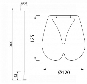 Подвесной светильник Mantra Andromeda 8931+8943