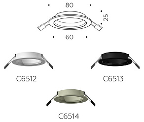 Встраиваемый светильник Ambrella Light C C6514