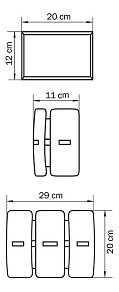 Накладной светильник Lightstar Lamella 801617