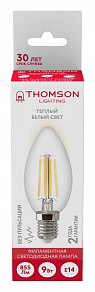Лампа светодиодная Thomson Filament Candle E14 9Вт 2700K TH-B2069