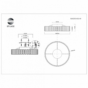 Потолочная люстра ST-Luce Estense SL6203.402.40