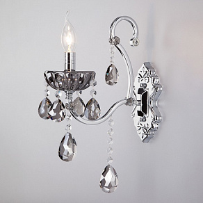 Бра Eurosvet Keira 3108/1 хром/дымчатый хрусталь Strotskis