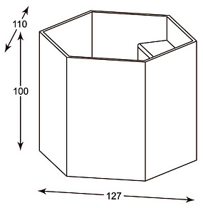 Накладной светильник Zumaline Polygon 20070-WH