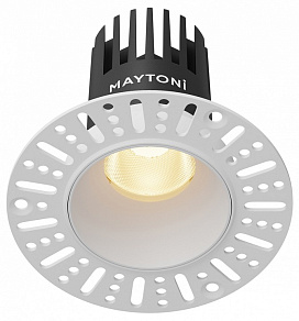 Встраиваемый светильник Maytoni  DL119-10W-2.7K-TRS-W