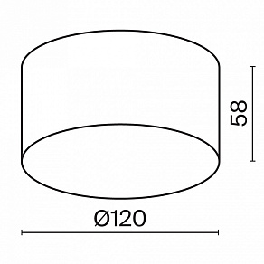Накладной светильник Maytoni Zon IP O430CL-L15B3K
