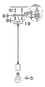 Подвесной светильник Globo Noel A11