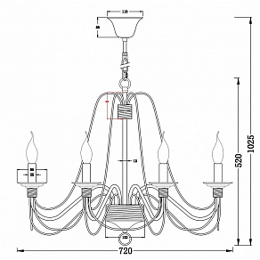 Подвесная люстра Freya Velia FR2046-PL-08-WG