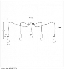 Подвесной светильник Lucide Fix Multiple 08408/05/30