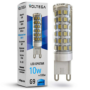 Лампа светодиодная Voltega Capsule G9 G9 10Вт 4000K 7039