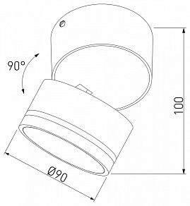 Накладной светильник Elektrostandard OKKO 35157/U