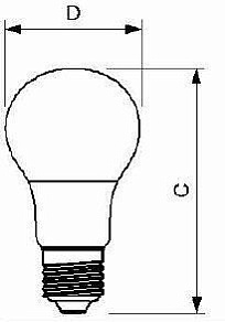 Лампа светодиодная Deko-Light  E27 40Вт 2700K 180159