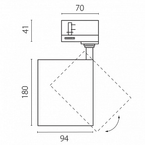 Светильник на штанге Lightstar Canno Pro C4406QT