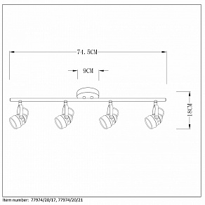 Спот Lucide Cigal 77974/20/17
