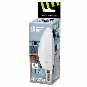 Лампа светодиодная Jazzway  E14 12Вт 5000K FLL- C37 12w E14 5000K