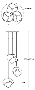 Подвесной светильник Zumaline Rock P0488-03A-B5HF