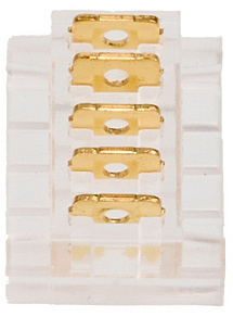 Соединитель лент прямой жесткий Wolta  WLS-5PIN-RGBW-12MM-I