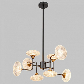 Люстра на штанге Imex MD.1232 MD.1232-8-P-BK+AGD