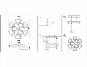 Потолочная люстра Ambrella FA FA2922