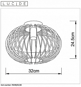 Накладной светильник Lucide Reda 78199/01/30