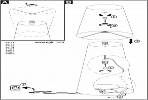 Настольная лампа декоративная Eglo ПРОМО Carpara 97431