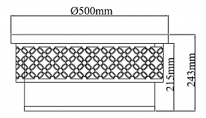 Накладной светильник Maytoni Venera H260-05-R